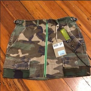 Never worn LF jean camouflage skirt